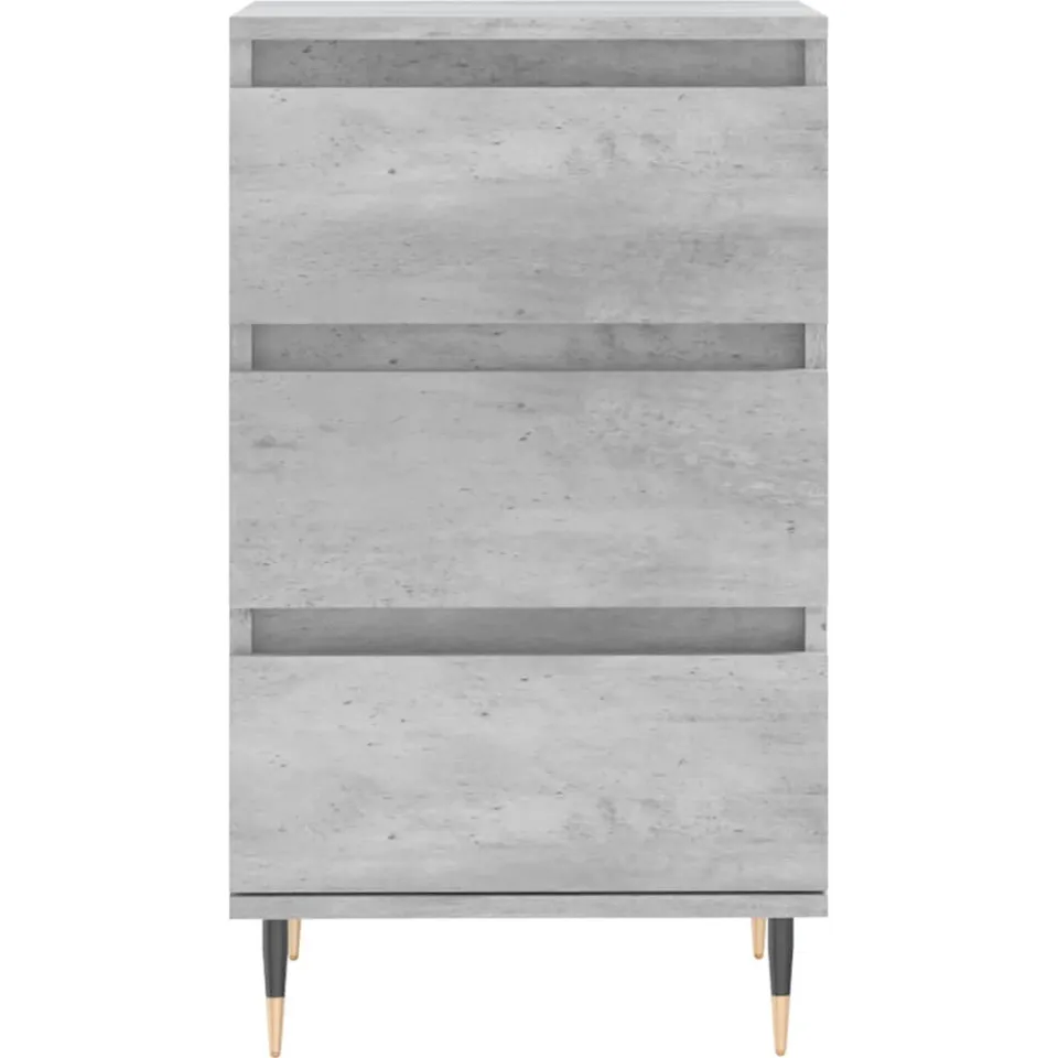 vidaXL Dressoir 40x35x70 cm bewerkt hout betongrijs grijs