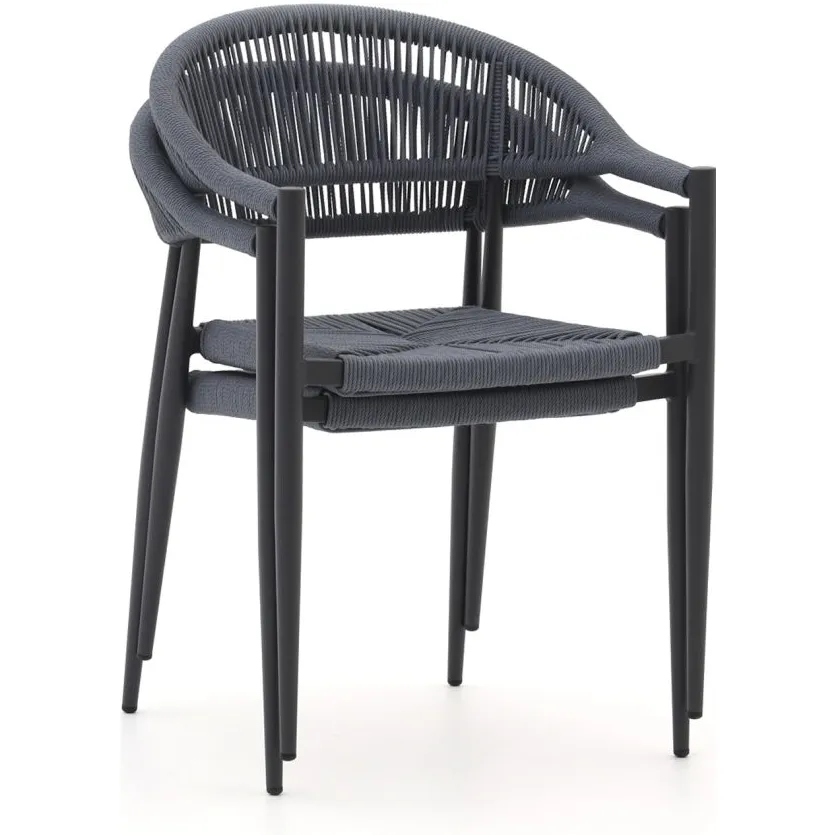 Manifesto Furniture Manifesto Belpasso dining tuinstoel stapelbaar grijs, foto 5