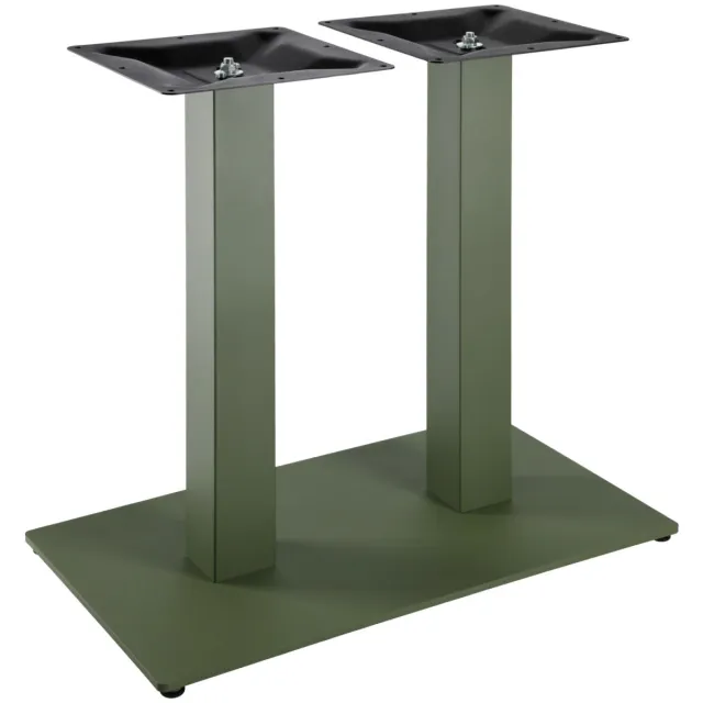 Vega Dubbele tafelzuil binnen Fino hoekig; 70x40x72 cm (BxLxH); olijf; rechthoekig