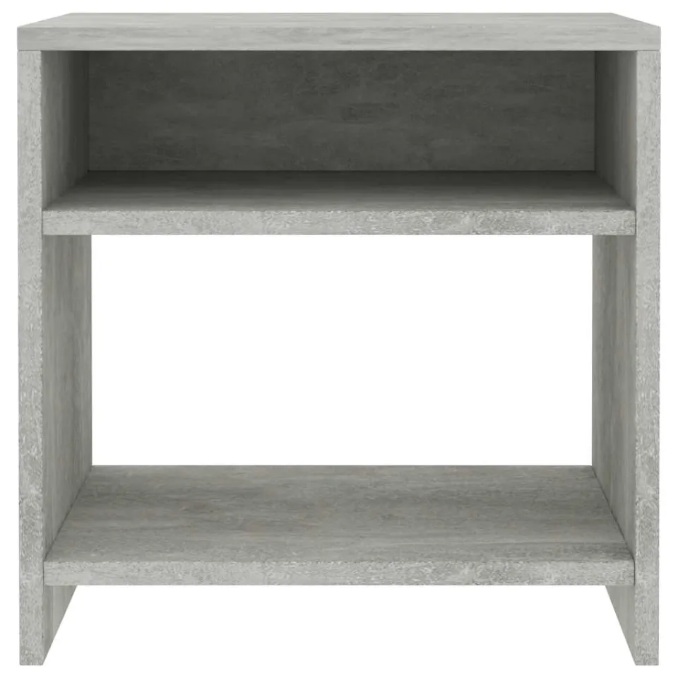 vidaXL Nachtkastje 40x30x40 cm bewerkt hout betongrijs