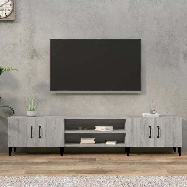 vidaXL Tv-meubel 180x31,5x40 cm bewerkt hout grijs sonoma eikenkleurig, foto 2