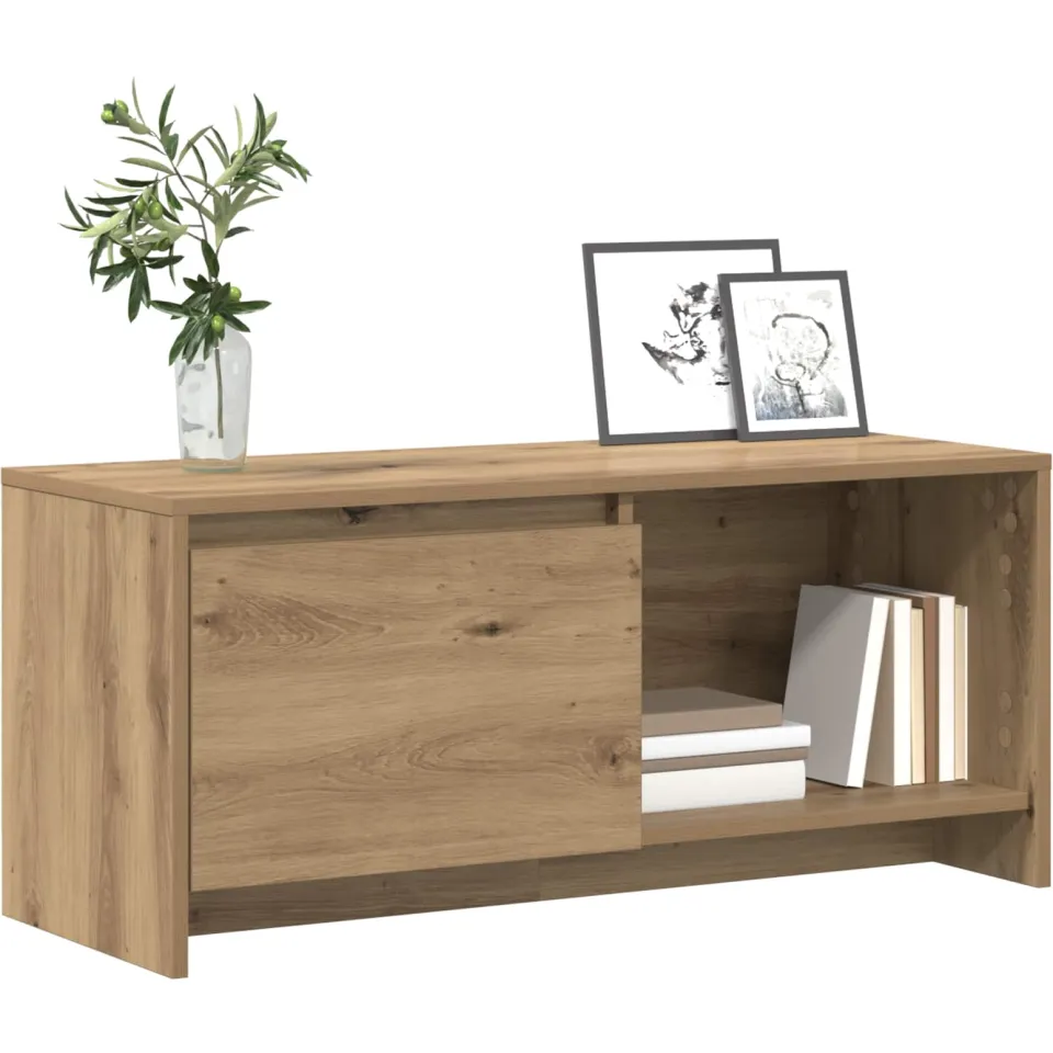 vidaXL Tv-meubelset 90 x 35 x 40 cm Artisan Eiken Bewerkt hout Bruin