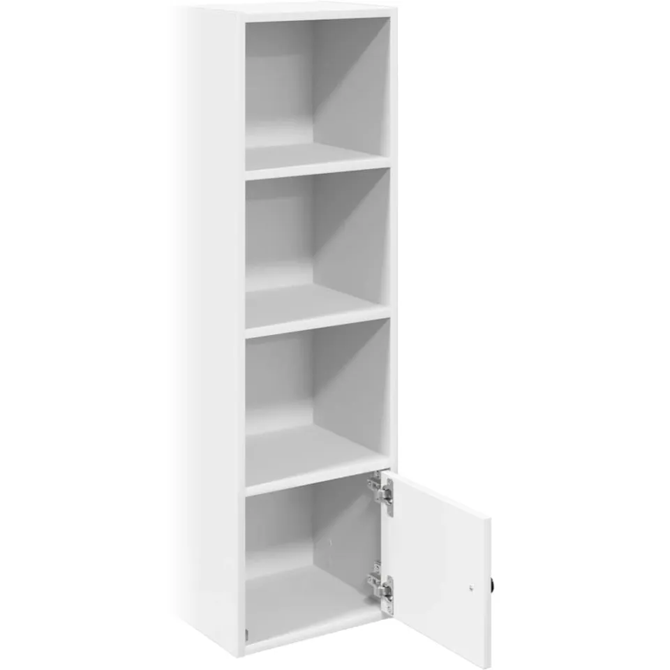vidaXL Boekenkast 31x24x102 cm bewerkt hout wit, foto 4