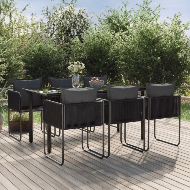 vidaXL 7-delige Tuinset zwart, foto 2