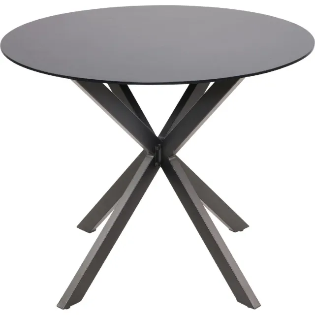 LES Crest tuintafel rond ø90cm Zwart