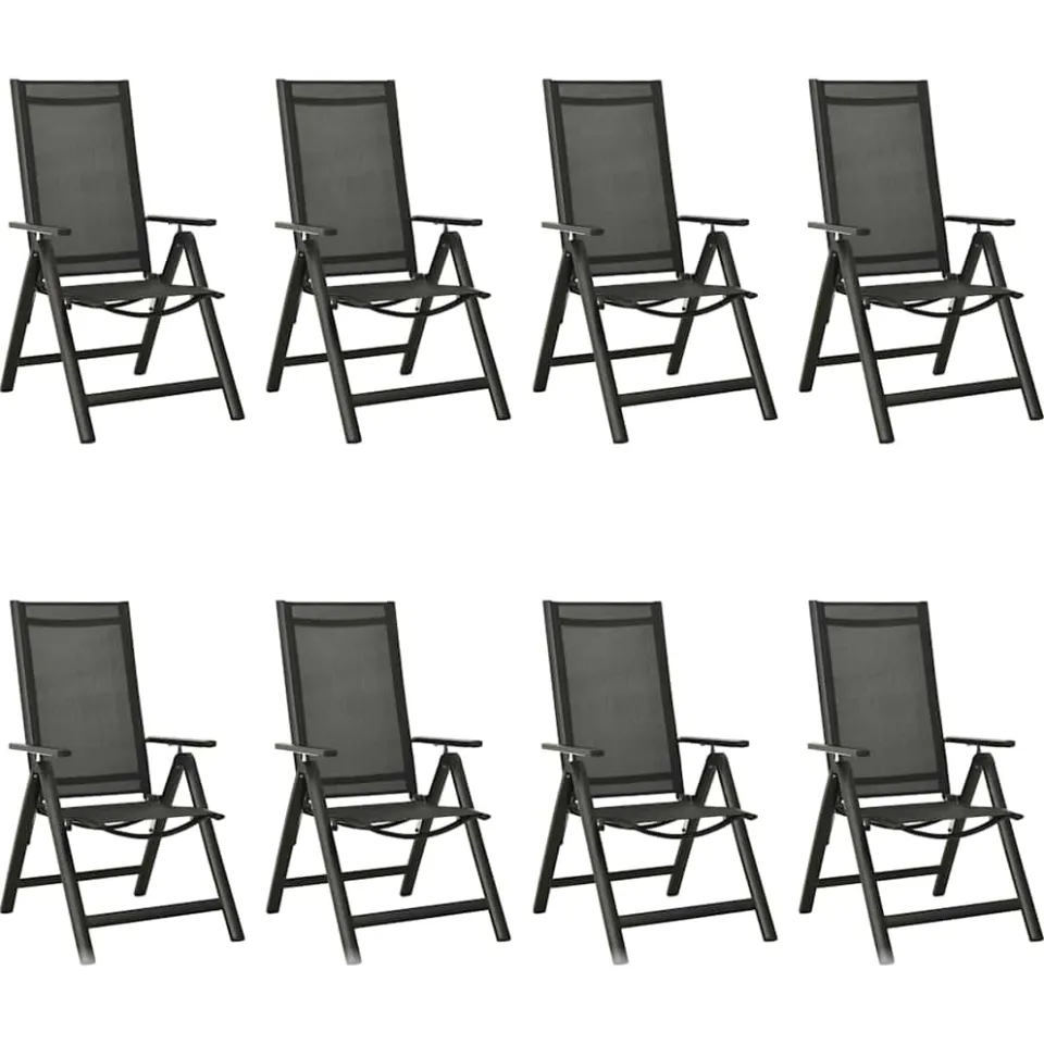 vidaXL 9-delige Tuinset aluminium antracietkleurig, foto 3