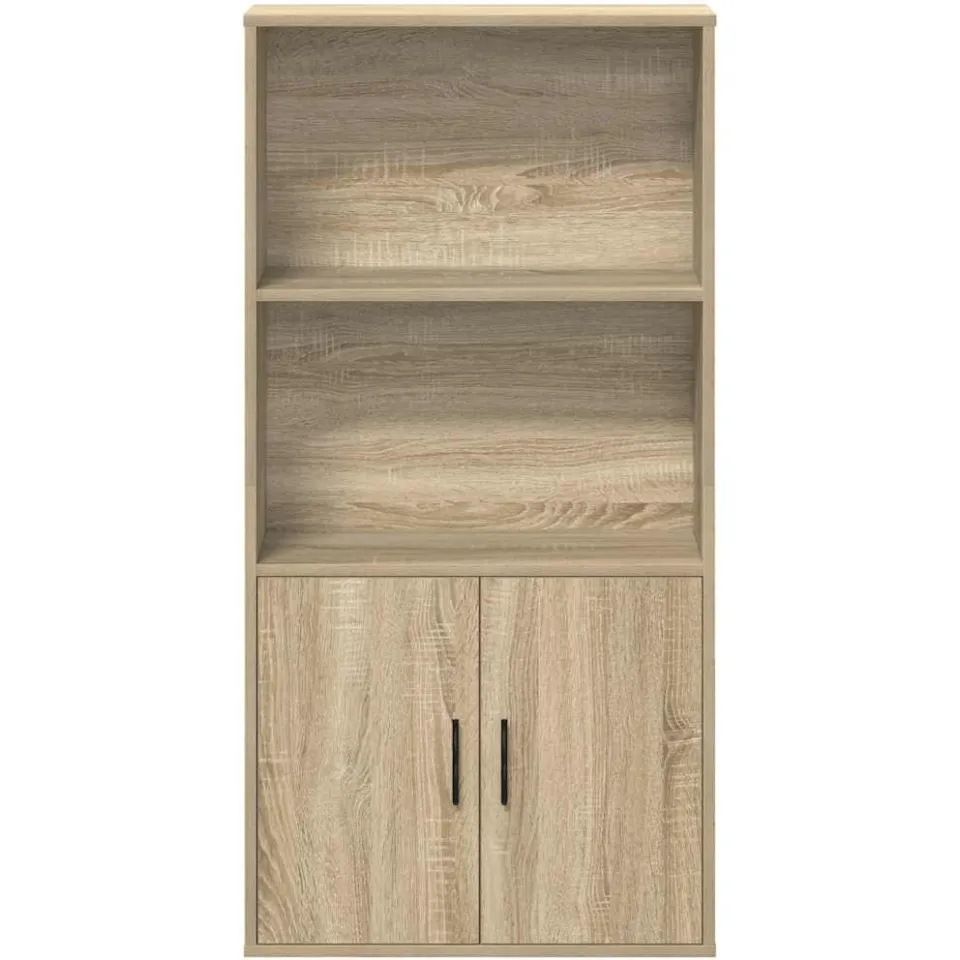 vidaXL Boekenkast 60x24x120 cm bewerkt hout sonoma eikenkleurig, foto 3