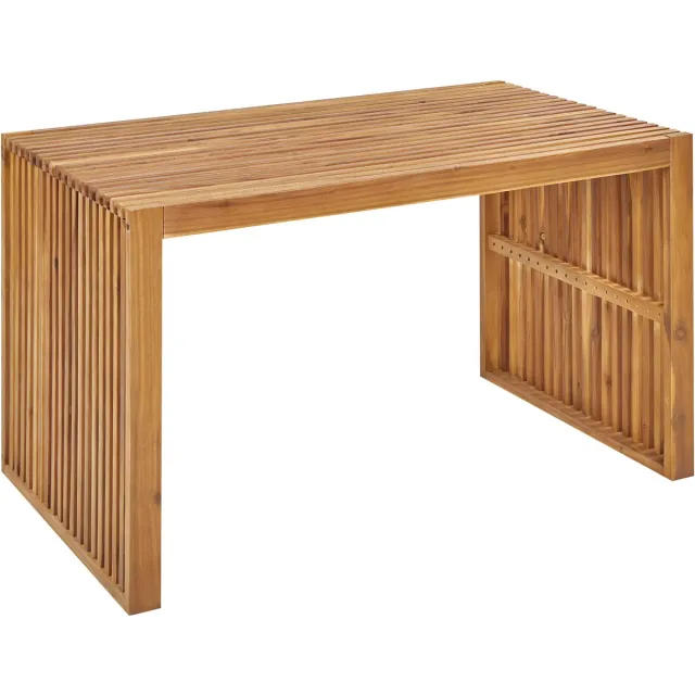 Beliani BELLANO - Tuintafel - Lichthout - 120 x 70 cm - Acaciahout Bruin