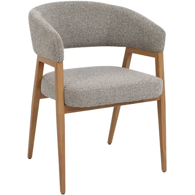 DÉJA Living Eetkamerstoel Fureso - Taupe/Naturel - Set van 2