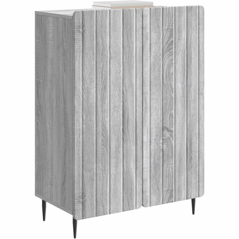 vidaXL Dressoir Grijs sonoma 66 x 34,5 x 92 cm Bewerkt hout