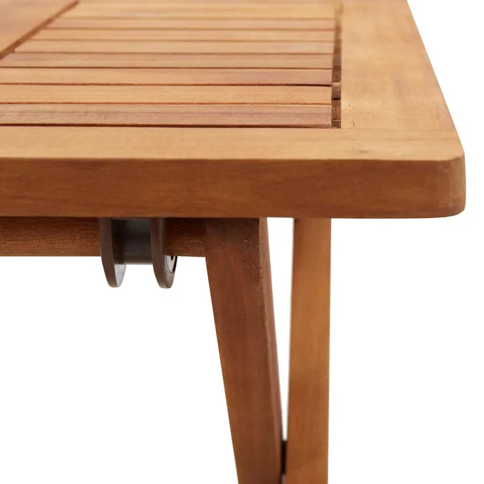 vidaXL Salontafel inklapbaar 40x40x40 cm massief acaciahout bruin, foto 4
