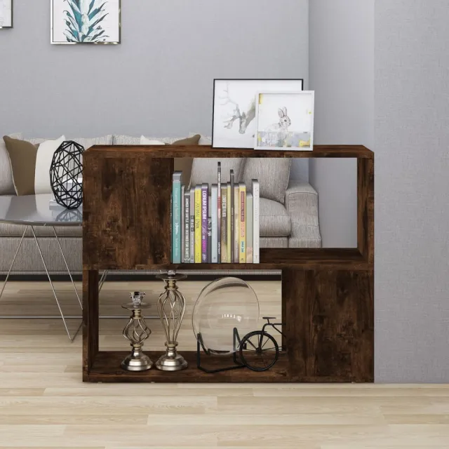 vidaXL Boekenkast/kamerscherm 80x24x63 cm gerookt eikenkleurig Bruin