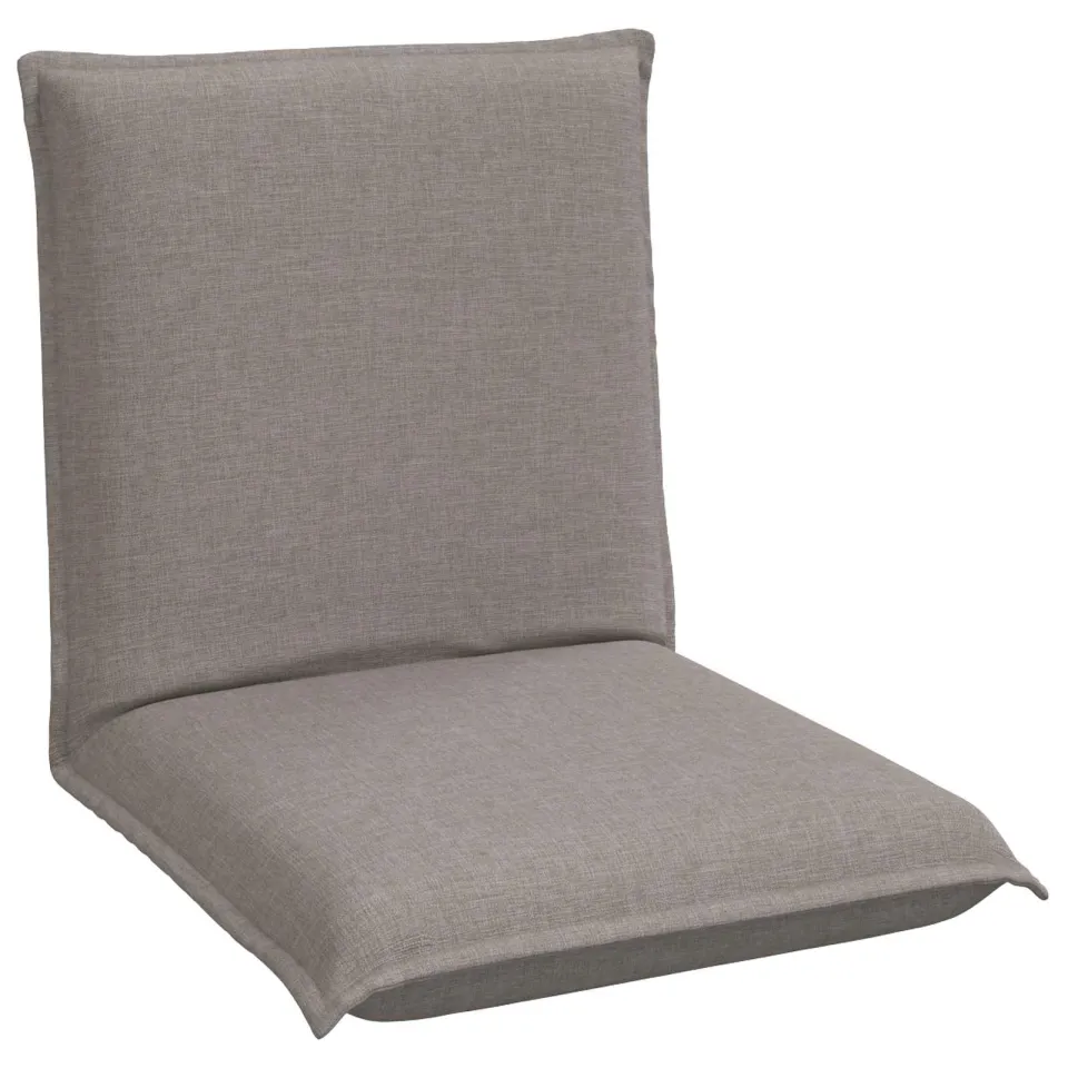 vidaXL Verstelbare vlo stoelen Taupe Stof