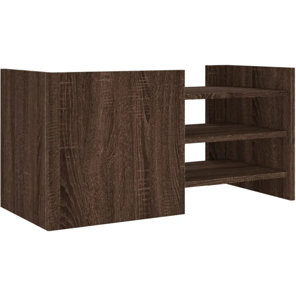 vidaXL Tv-meubel 80x35x40 cm bewerkt hout bruin eikenkleurig, foto 4