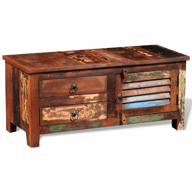 vidaXL Tv-meubel massief gerecycled hout Bruin