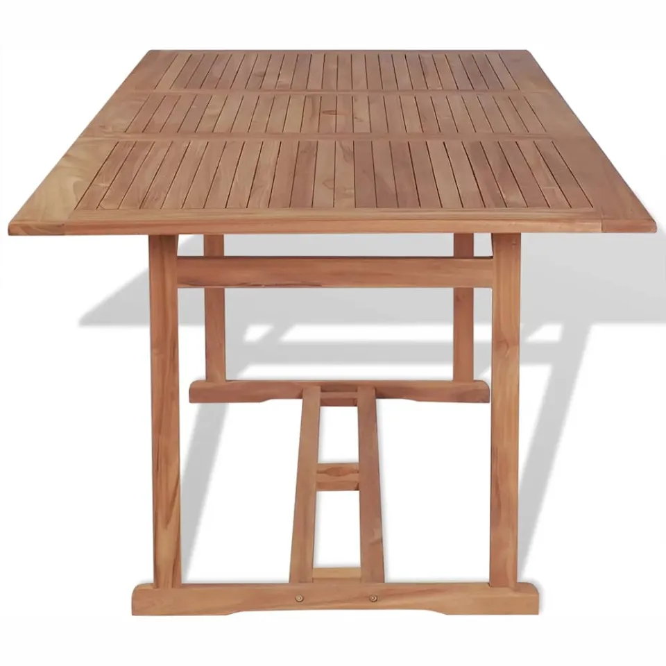vidaXL Tuintafel 180x90x75 cm massief teakhout bruin, foto 3