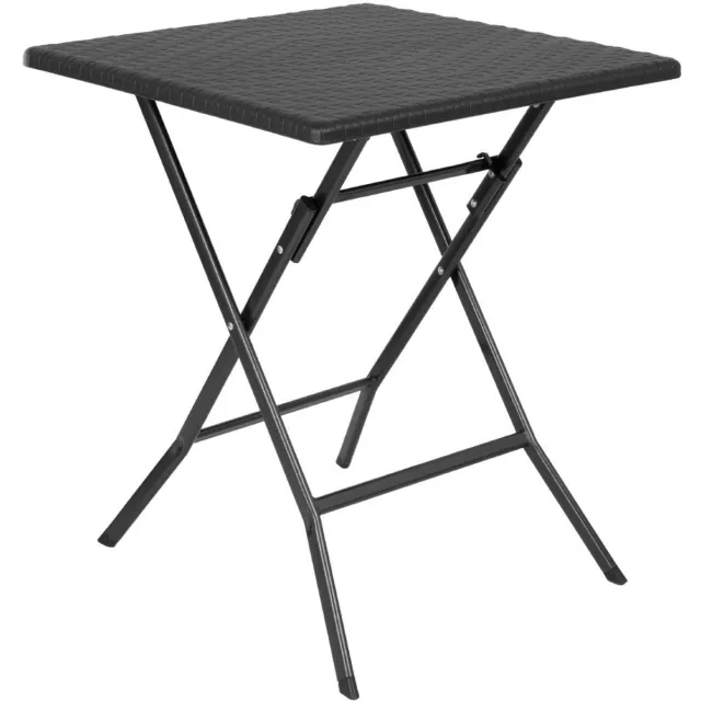 Bolero vierkante inklapbare tafel zwart 620mm