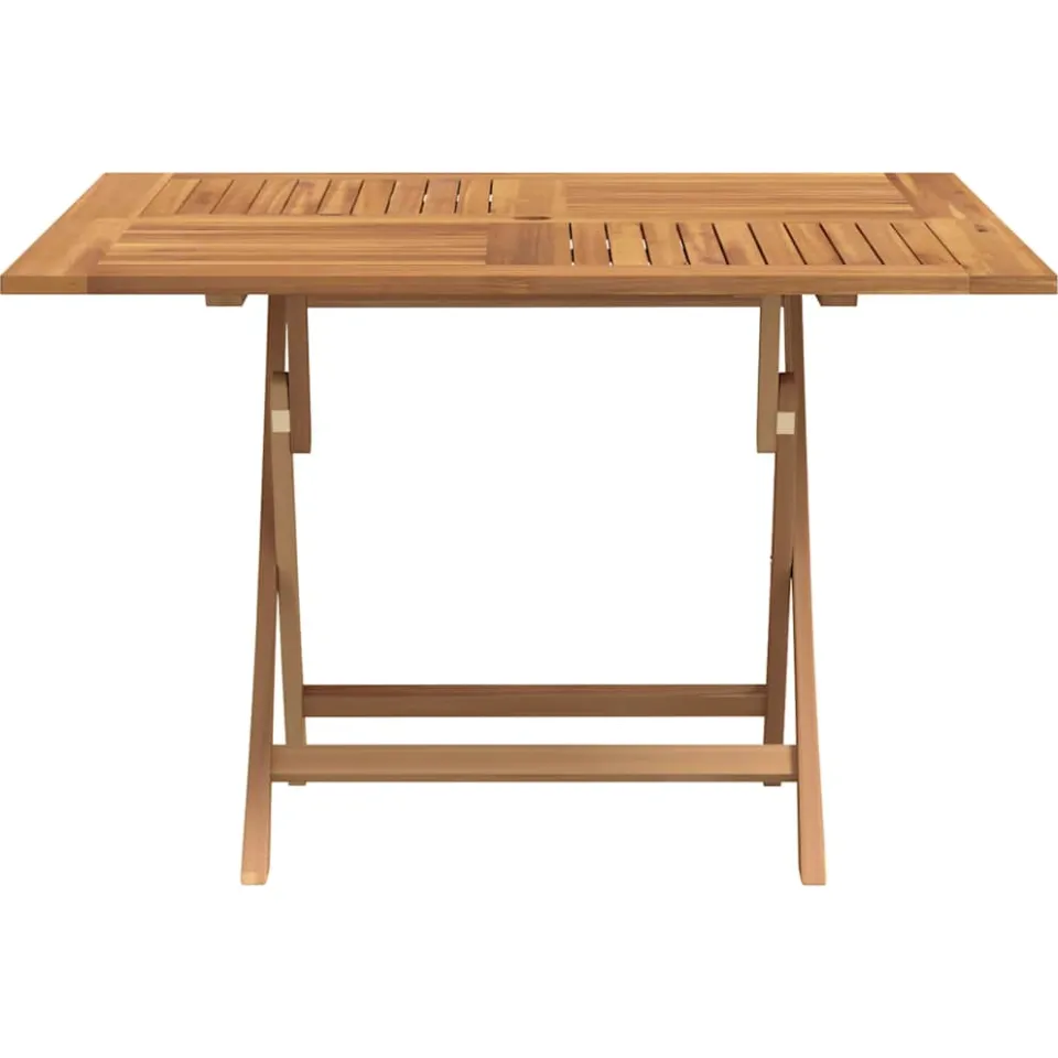vidaXL Tuintafel inklapbaar 110x110x75 cm massief teakhout Bruin