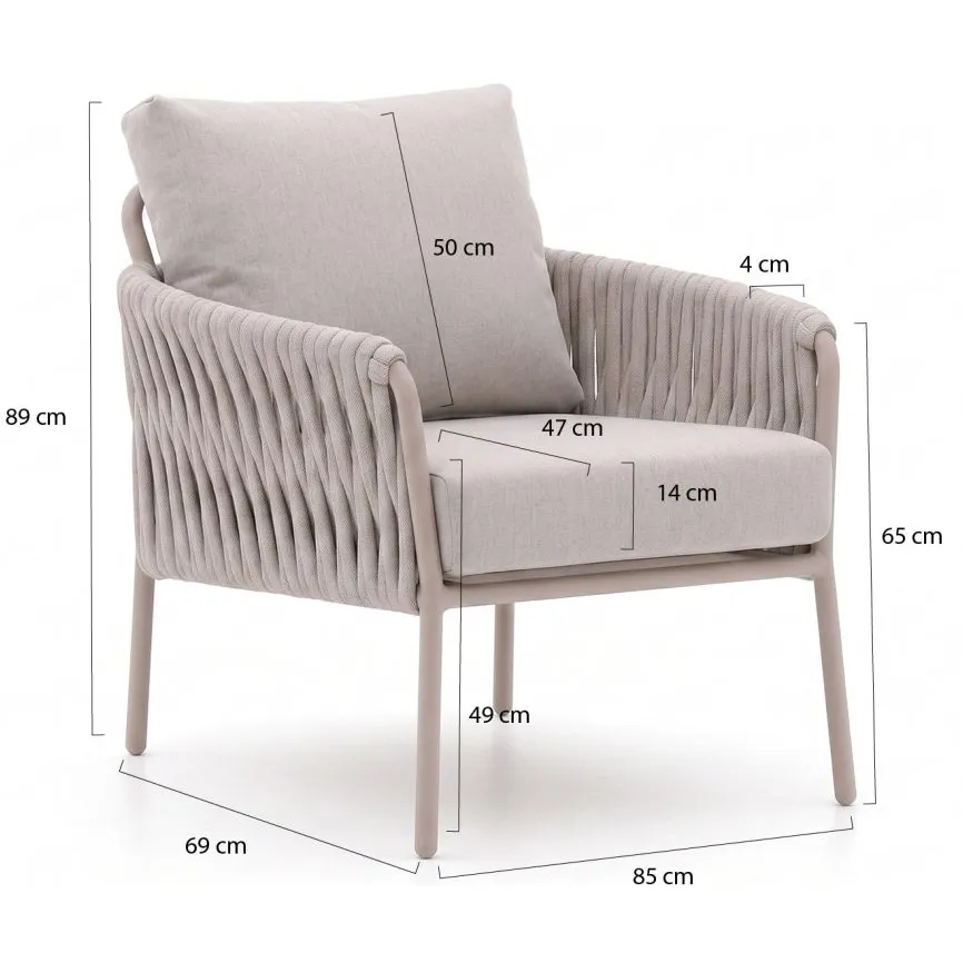 Suns Fiave/Palermo 280cm low dining tuinset 9-delig bruin, foto 4
