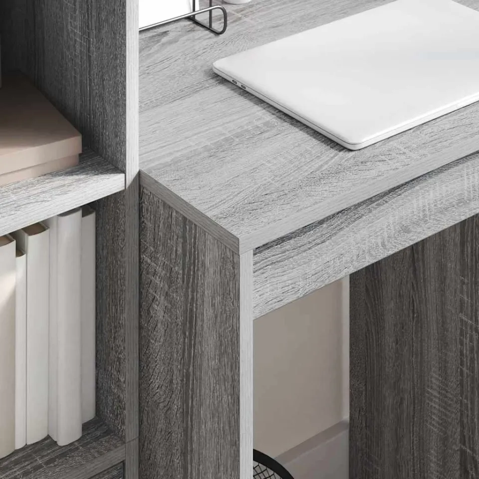 vidaXL Bureau Grijs Sonoma 60 x 50 x 76 cm, foto 4