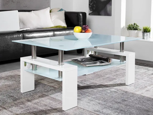 Rousseau Salontafel 'Alana' Hoogglans Wit
