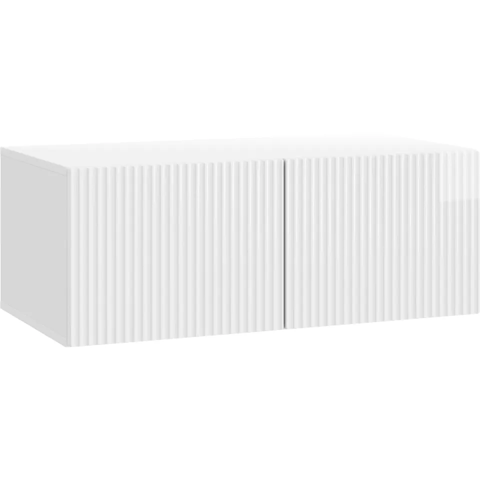 vidaXL Wandbeugel TV-kast 78,5 x 41 x 30 cm Hoogglans Wit Bewerkt hout, foto 3