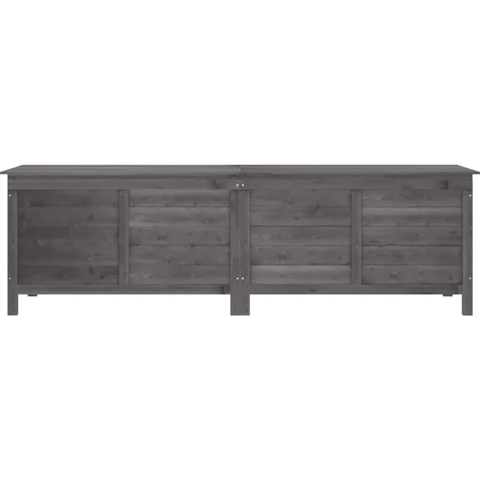 vidaXL Tuinbox 198,5x50x56,5 cm massief vurenhout antracietkleurig, foto 4