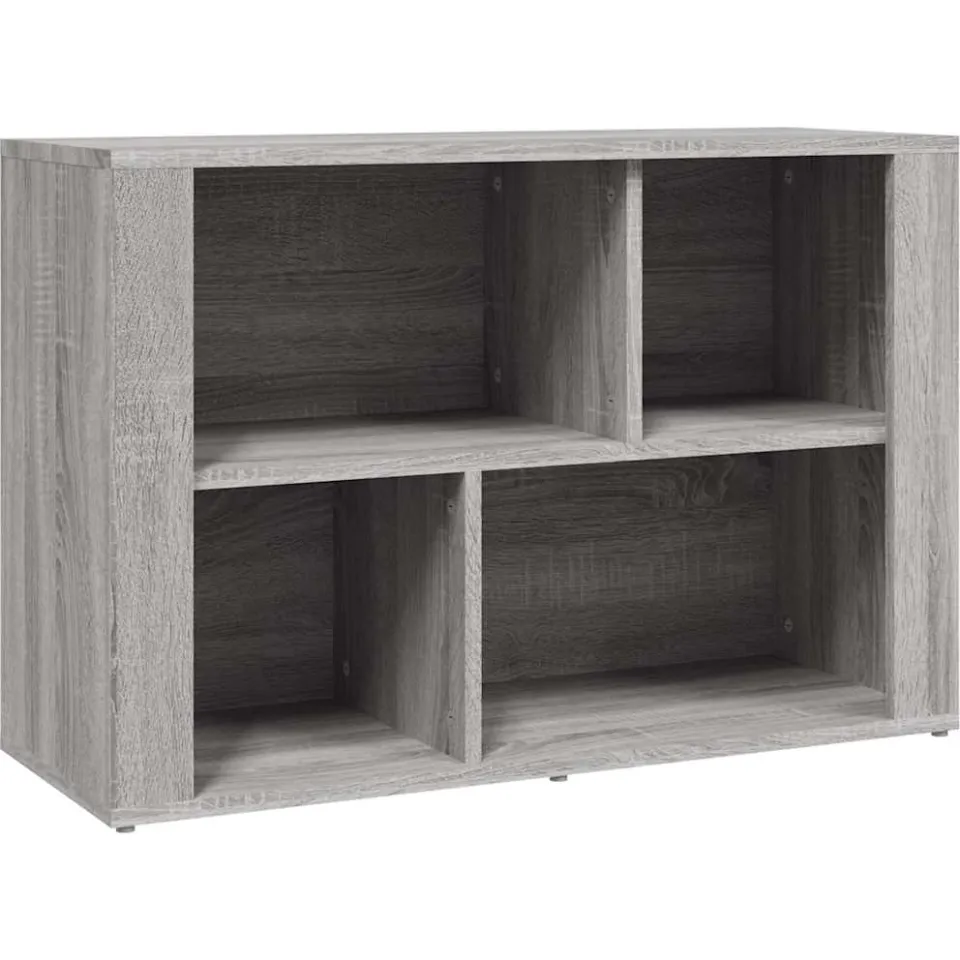vidaXL Dressoir 80x30x54 cm bewerkt hout grijs sonoma eikenkleurig