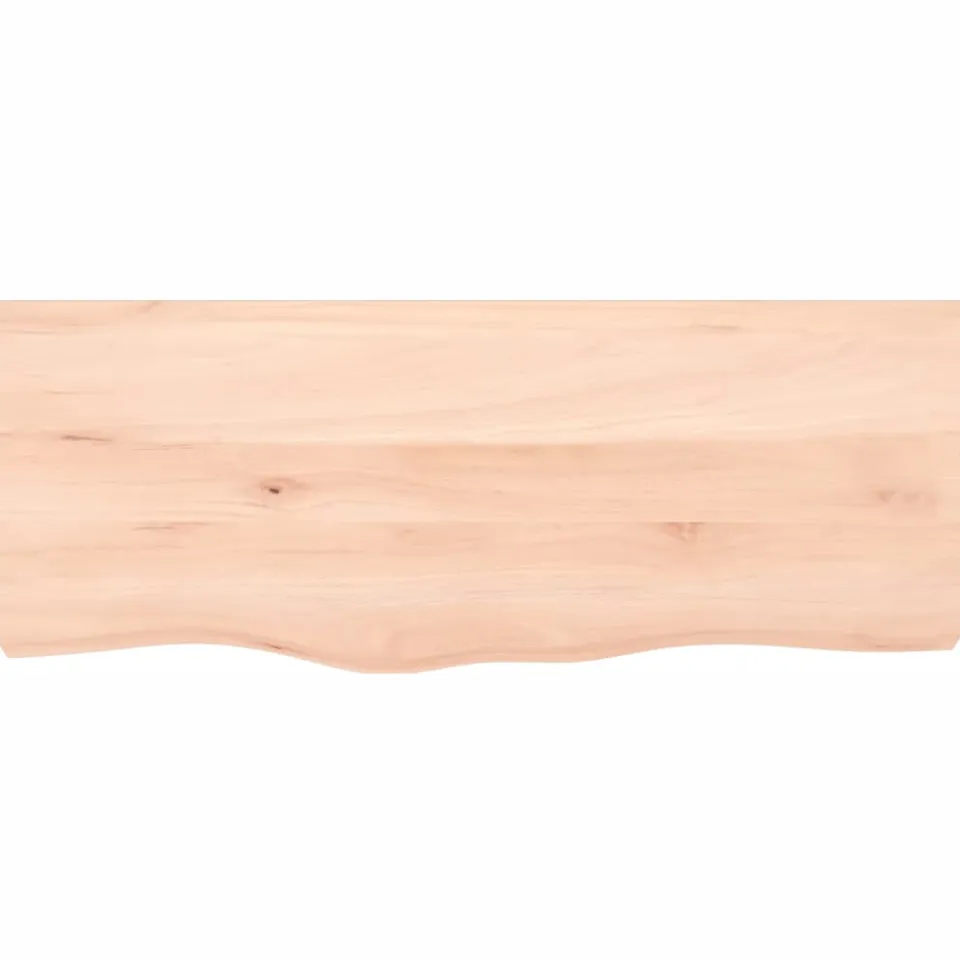 vidaXL Tafelblad 100x40x(2-4) cm onbehandeld massief eikenhout Bruin