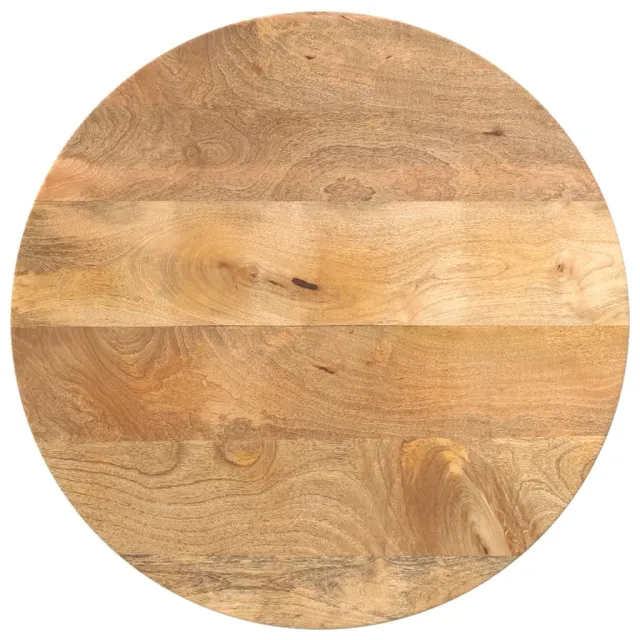vidaXL Tafelblad rond Ø 50x3,8 cm massief ruw mangohout Bruin