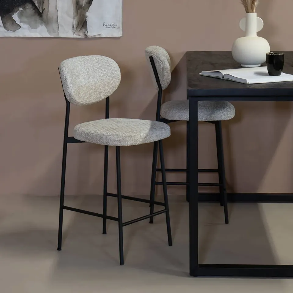 Giga Meubel barkruk Vajen beige, foto 3
