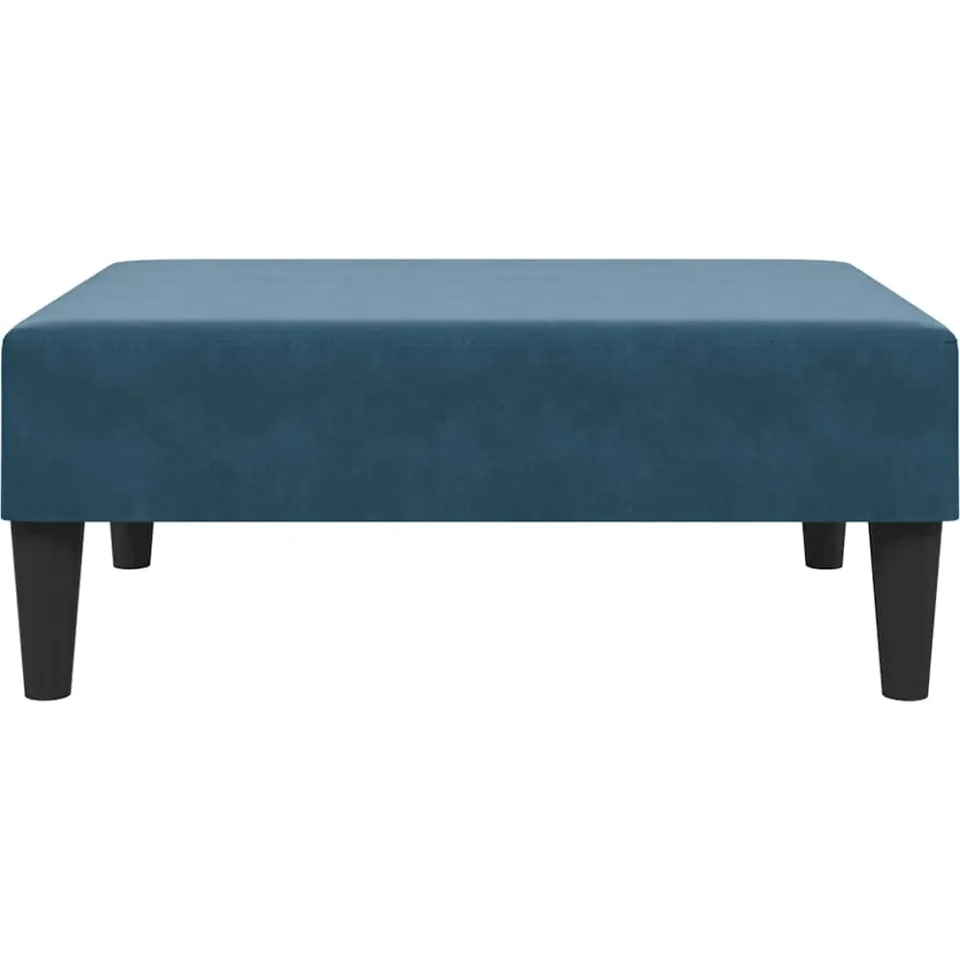 vidaXL Voetenbank 77x55x31 cm fluweel blauw, foto 4