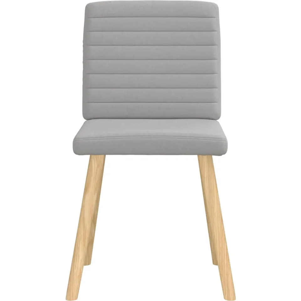 vidaXL Eetkamerstoelen 6 st stof wolk grijs, foto 3