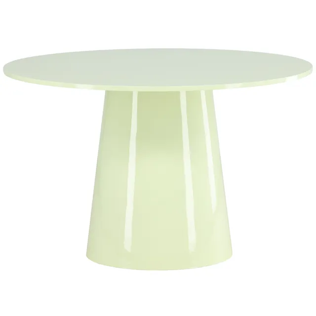 Nest living Trude houten eettafel groen - Ø 120 cm