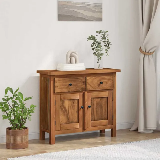 vidaXL Dressoir 75x30x65 cm massief mahoniehout Bruin