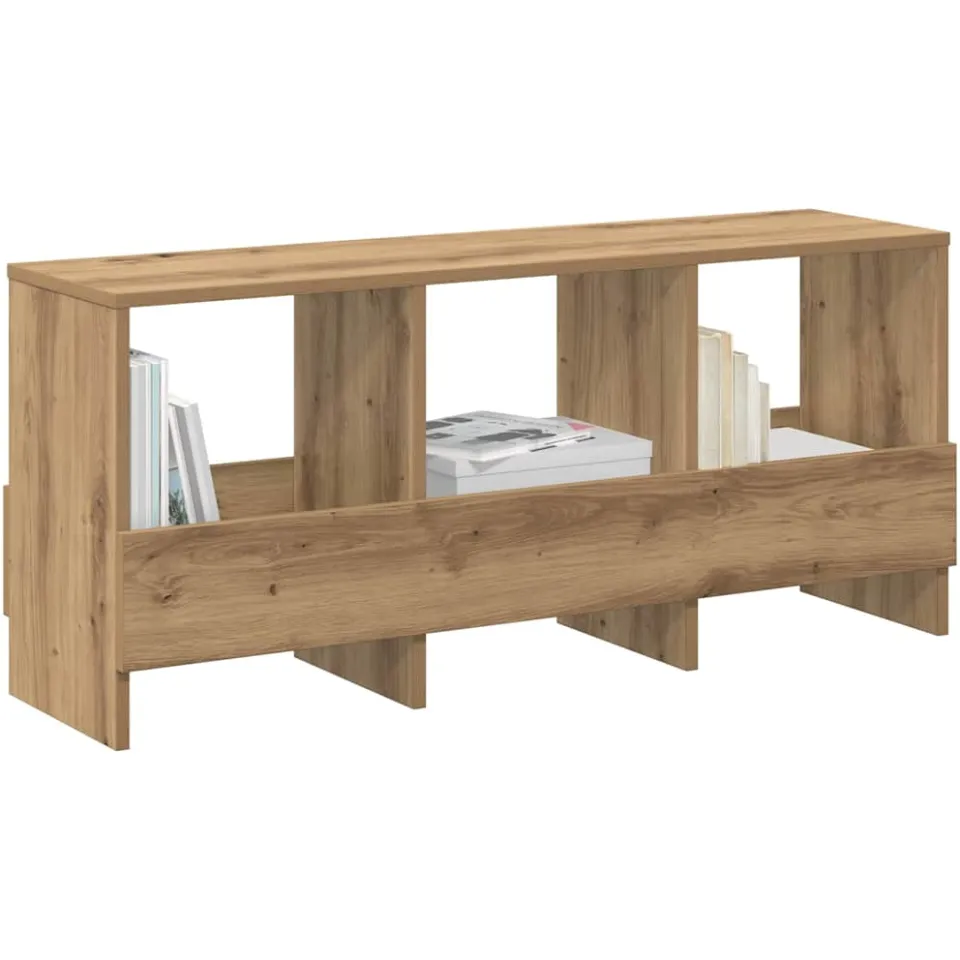 vidaXL Tijdschrift Rek Artisan Eiken 102 x 30 x 45 cm Bruin