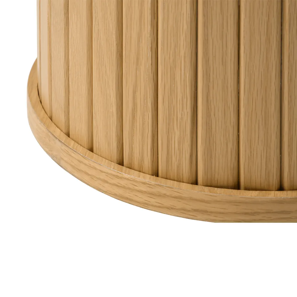 Olivine Lenn houten bijzettafel naturel - Ø50 cm, foto 4