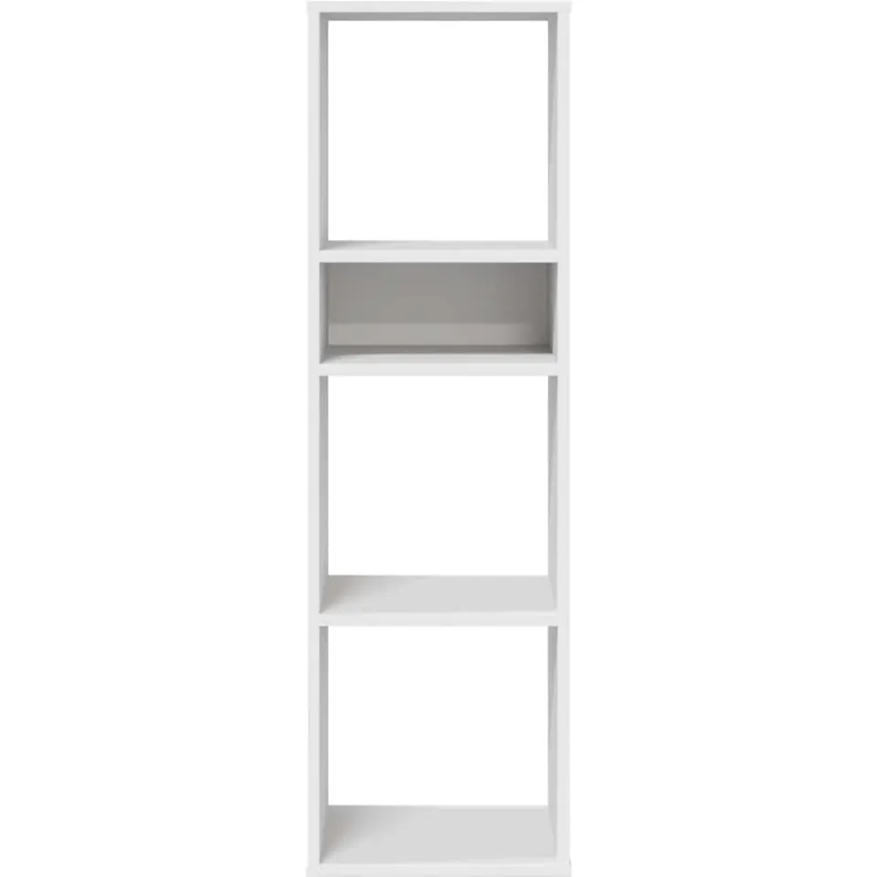 vidaXL Boekenkast 34x31x112 cm bewerkt hout wit, foto 4