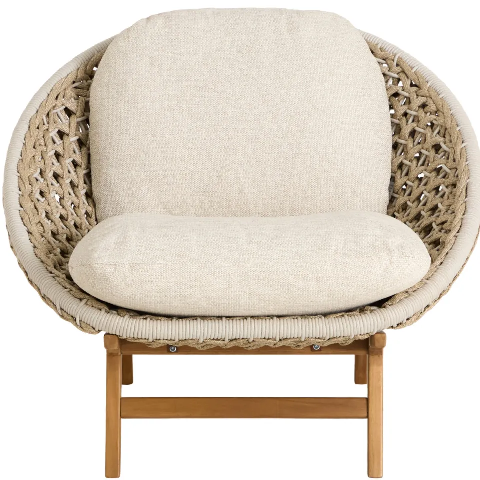 Studio LIVIT loungestoel Malang teak beige
