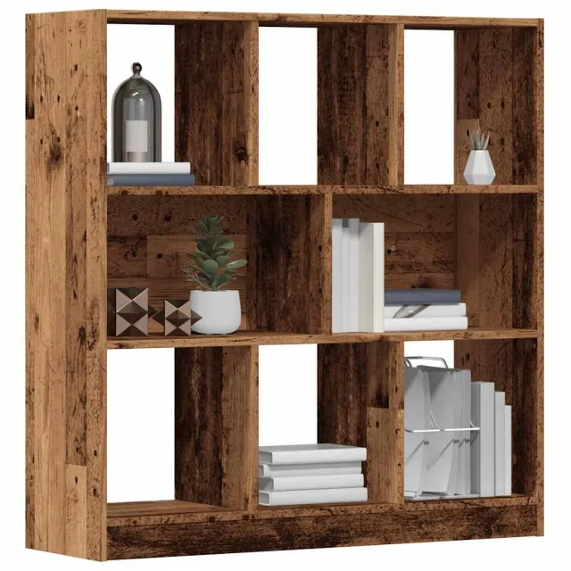 vidaXL Boekenkast 97,5x29,5x100 cm bewerkt hout oud houtkleurig Bruin