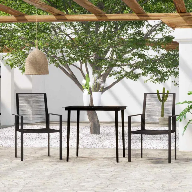 vidaXL 3-delige Tuinset zwart, foto 2