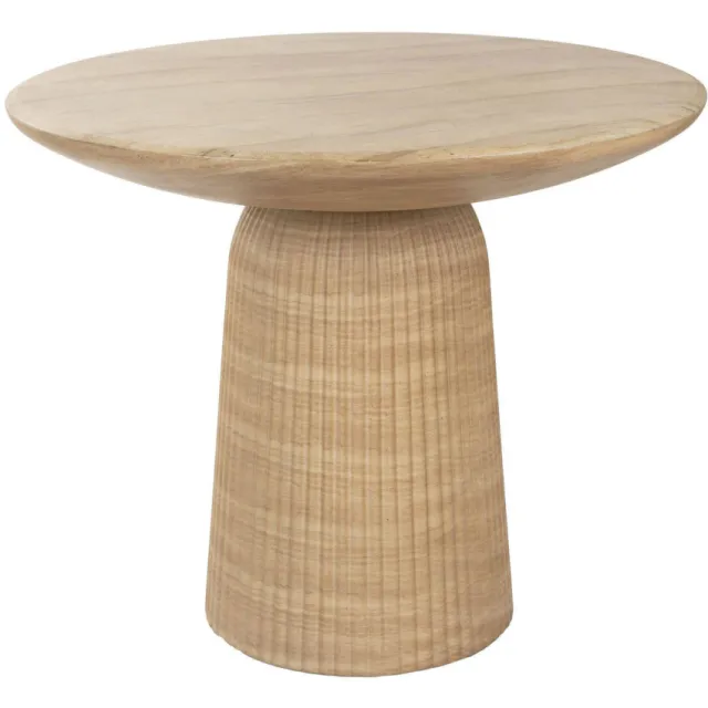 Dutchbone eetkamertafel Brison Eettafel Natuursteen look (90x90 cm) Grijs