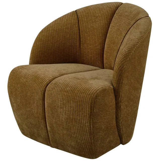 WOOOD Mojo Draaifauteuil - Bouclé - Beige Melange - 75x68x77 honey yellow