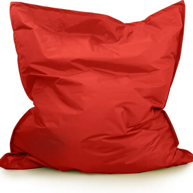 Parya HOME Drop & sit zitzak -Nylon - Zitzakfauteuil - Woonkamerzitzak - Rood - 130 x 150 cm - binnen en buiten