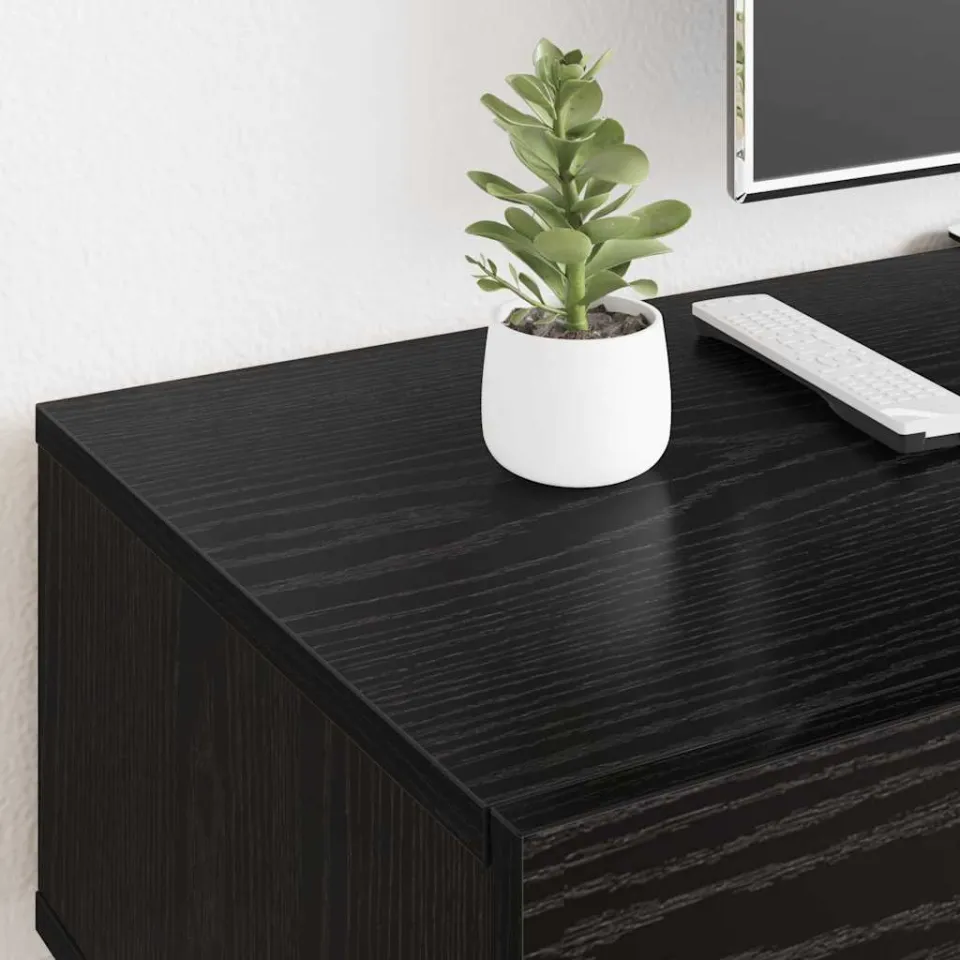 vidaXL TV-kast 150 x 36 x 30 cm Zwart eiken Bewerkt hout, foto 3