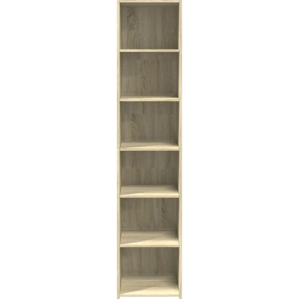 vidaXL Hoge kast 40x41x185 cm bewerkt hout sonoma eikenkleurig Bruin