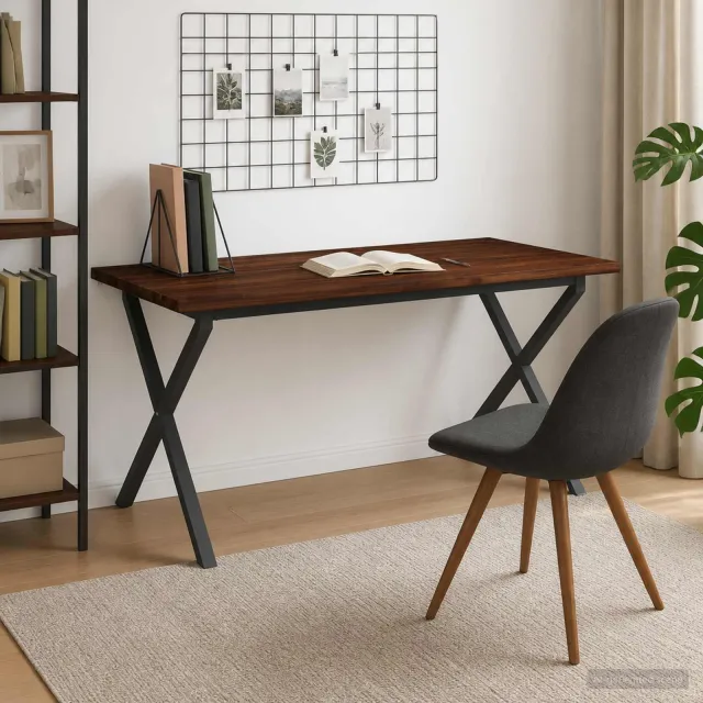 vidaXL Live Edge Eettafel 160 x 80 x 75 cm Massief Acaciahout Bruin