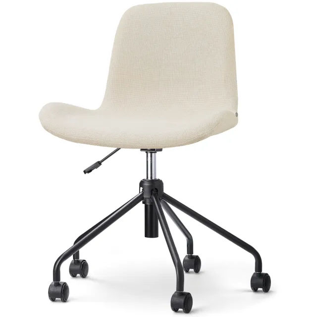 Nolon Nout-Fé bureaustoel cottonbeige - zwart onderstel