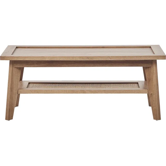 Beliani SIMLA - Salontafel - Lichte houtkleur - Vezelplaat Bruin