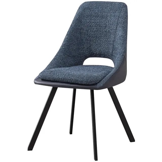 eetkamerstoel Nadine bouclé blauw, foto 2